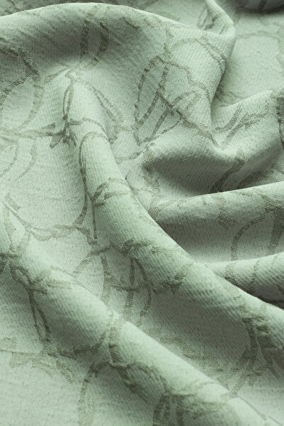 praye Ring Patterned Shawl Mint