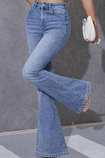 deniva Oversize Wide Leg Light Blue Spanish-Style Jeans