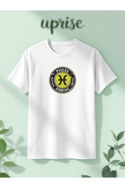 Vordevia Тениска с голям размер от памук с принт на зодия Риби