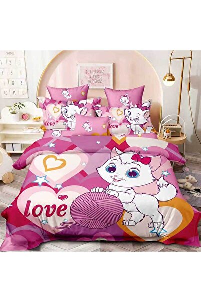 Patul Fine Cotton Linen, Sulphur, Double Bed, 2 Persons, 6 Pieces