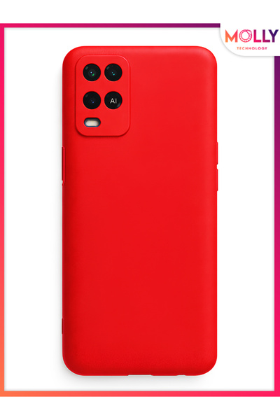 Molly Red Liquid Inside Velvet Matte Silicone Case for Oppo A54