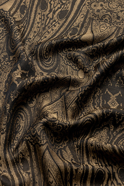 praye Ethnic Patterned Shawl Oil Green