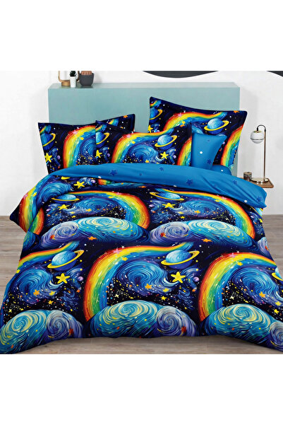 Patul Fine Cotton Linen, Sulphur, Double Bed, 2 Persons, 6 Pieces