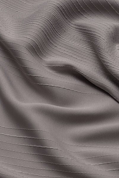 praye Striped Textured Shawl Mink