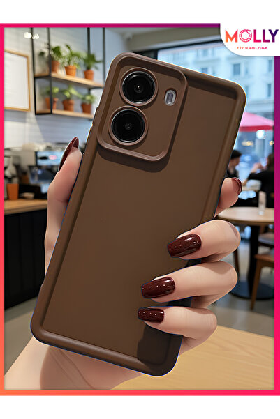 Molly Fallow Brown Edges Thick Pan Silicone Case for Poco X7 Pro