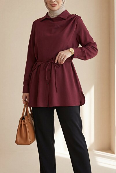 HİJABAYA Πουκάμισο με διπλό δέσιμο μπροστά, Λεπτομέρεια στους ώμους κουμπιά, ...