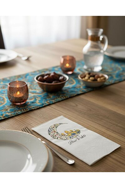 AGG Reklam Printed Presentation Napkin for Iftar Time Model-1 16 Pieces