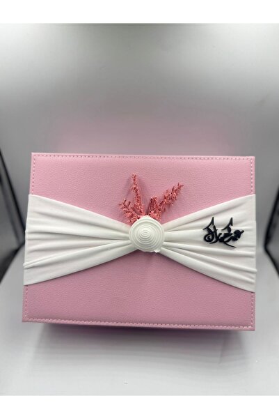 GIFT منظم مجوهرات منسق بعبارة عيدكم مبارك وردي ( 1 حبة )