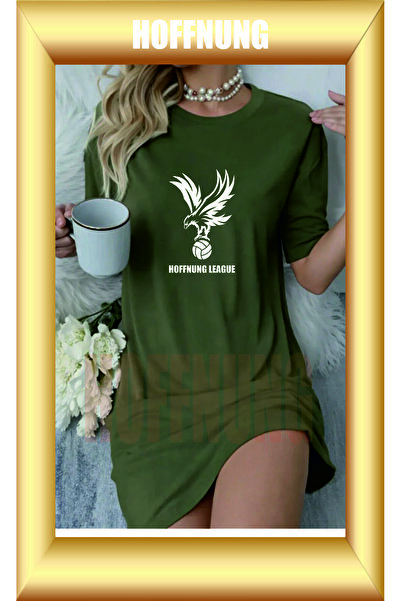 HOFFNUNG Unisex Short Sleeve Round Neck League Printed Solid Color Long Tshirt