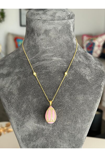 Lavena Design Kinder Pembe Gümüş Kolye