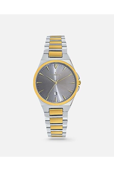 svisrose Sefrose Steel Men's Watch in Silver and Gold