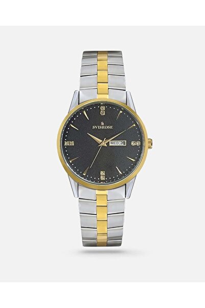 svisrose Sefrose Steel Men's Watch in Silver and Gold