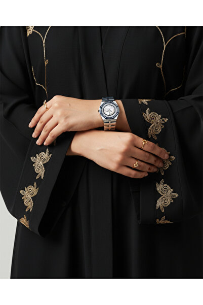 svisrose Women's steel watch, silver and blue