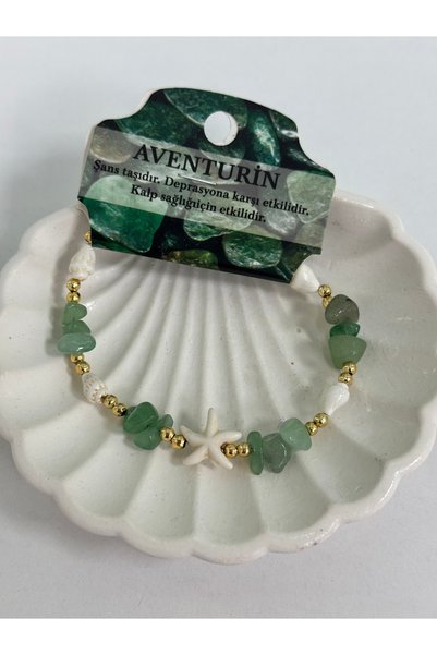 VLDORO Valentina D’Oro Aventurin Natural Stone Luck and Wristlet