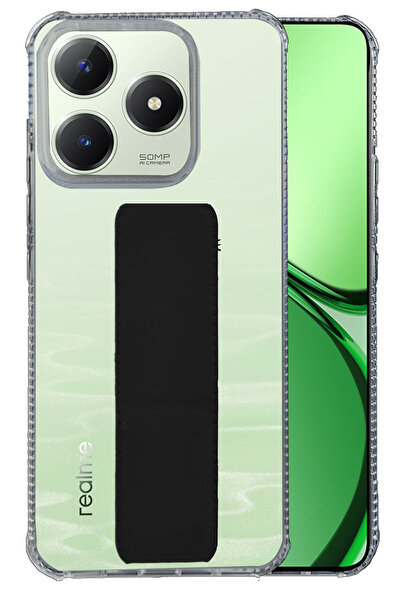 Generic Realme C63 4G / C61 4G - Shock Proof Silicone Back Cover With Hand Gr...