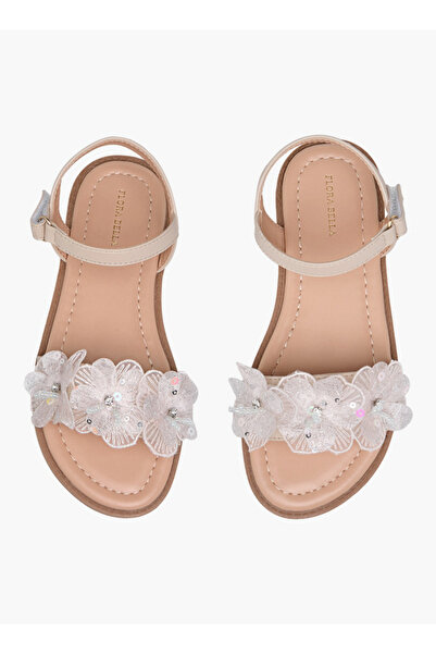 Flora Bella by Shoexpress صندل بناتي مزين بتطريزات زهرية