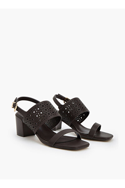 Flora Bella by Shoexpress Women Cutwork Block Heel Sandals