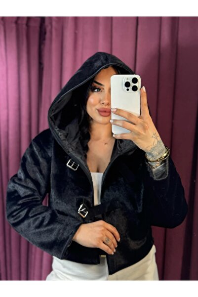inci bayan giyim Faux Fur with Hood