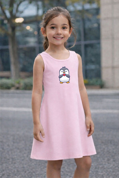 CACTUS COLLECTION ROCHIE DE VARĂ PENTRU FETE CU IMPRIMEU PINGUIN