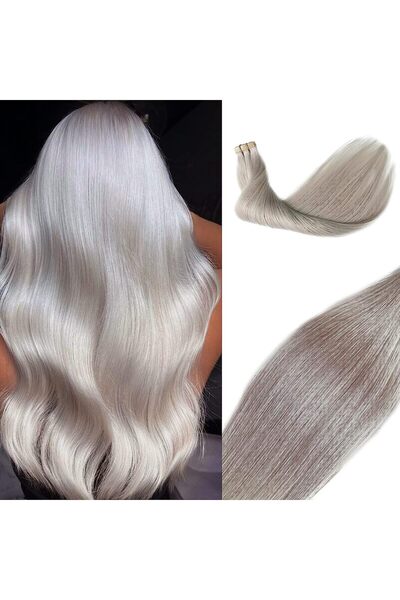 Estelle 24 Inch Nature Hair Extension Tape in,Remy Seamless Skin Weft Straigh...