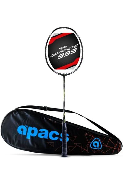 Apacs Unstrung Graphite 999 30LBS Nano Tec Frame Badminton Racquet (Black/Gre...