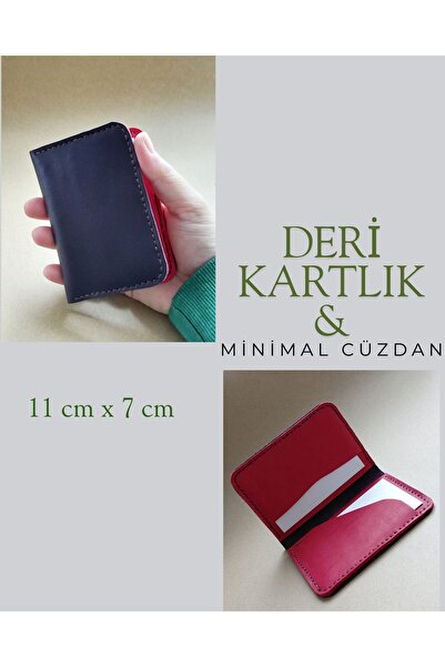 LUNA LUSTER Hadiki Leather Minimal Palm-Sized Design Unisex Wallet Card Holde...