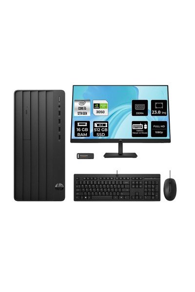 290 G9 i5 12500 16GB 512GB SSD RTX3050/6GB FDOS Masaüstü Bilgisayar + 23.8" Monitör