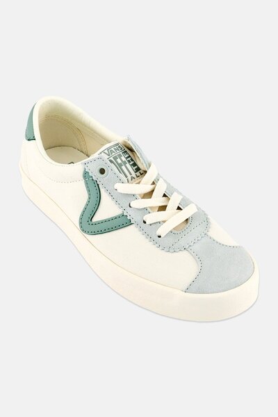 Vans Kids Girl Sport Low Lace Up Skateboarding Shoes, Off White