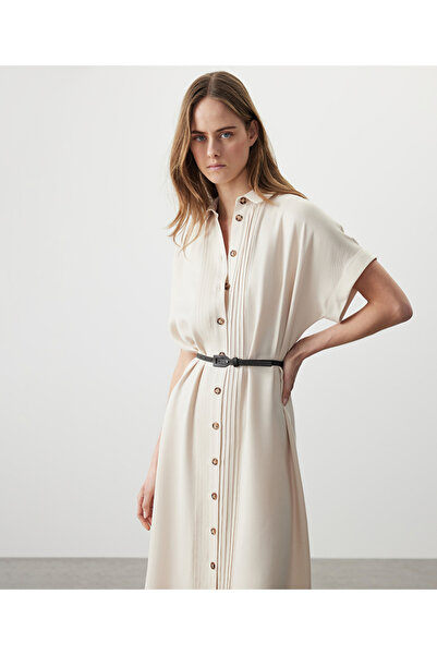 MISS IPEKYOL Kemerli gömlek elbise