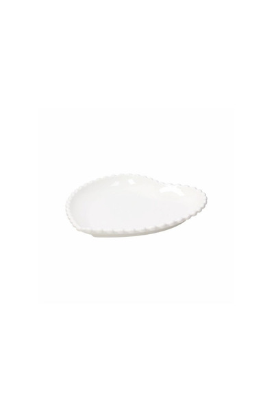 Tognana Ornament Pearl Heart-Shaped Plate 26cm – Elegant Stoneware Serving Plate