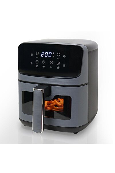 Tradeo مقلاة هوائية رقمية سعة 4.5 لتر بشاشة لمس، 1500 واط، نافذة عرض ومؤقت تحكم