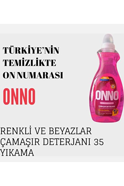 ONNO ÇAMAŞIR DETERJANI 1500 ML (35 YIKAMA) RENKLİ VE BEYAZLAR İÇİN