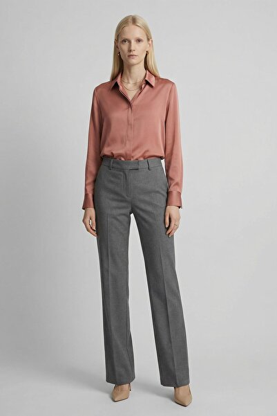 Rays 8450A Buttoned Wide Leg Trousers Anthracite