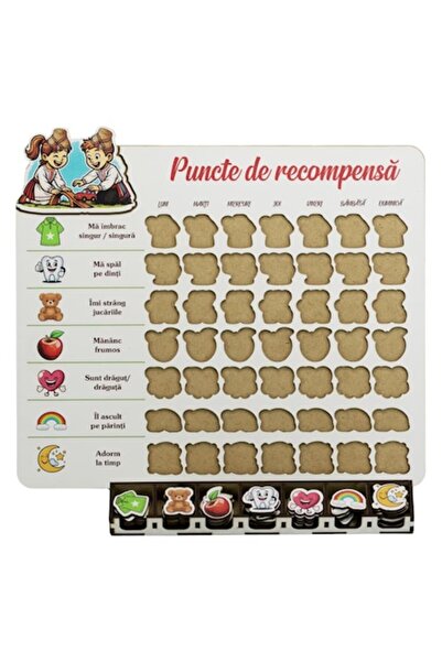 OEM Educational Wooden Panel – Children's Responsibilities, 53 Pieces: Tasks ...