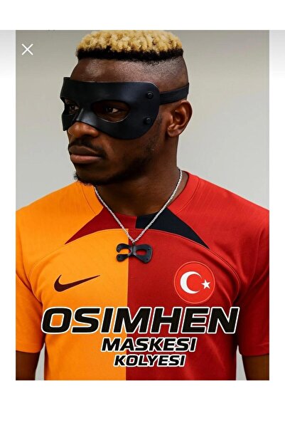 Yuchicly قلادة قناع فيكتور أوسيمين - قلادة على شكل قناع لاعب كرة القدم - لون ...