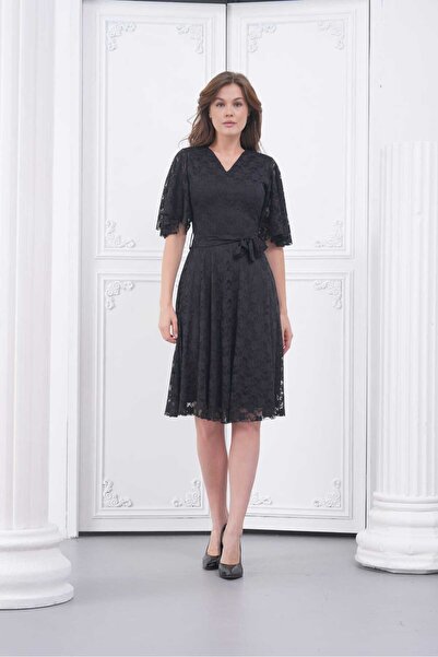 CİXAPLE Flared Lace Dress