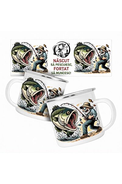 OEM Personalized White Enamel Mug with Dedication