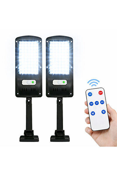 Kyrotech 2'Li Solar Sensörlü Led Sokak Lambası, Fotosel Güneş Enerjili Bahçe ...