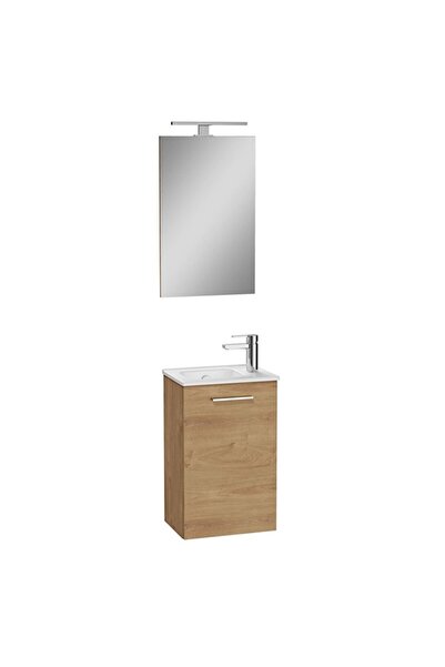 VitrA Mia Banyo Dolabı Seti Aydınlatmalı Ayna (40cm) Altın Meşe 69565