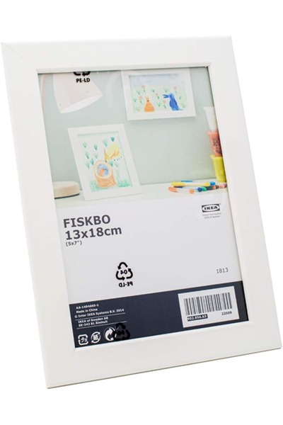 Generic Fiskbo frame in white, (13 x 18 cm)