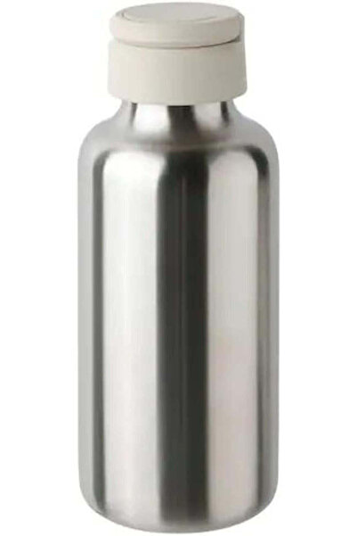 Generic ENKELSPÅRIG Water bottle, stainless steel/beige 0.5 l