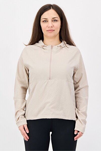 adidas Women Sportswear Fit Long Sleeve Training Jackets, Beige