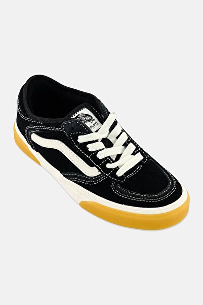 Vans Kids Boy Rowley Classic Lace Up Skate Shoes, Black