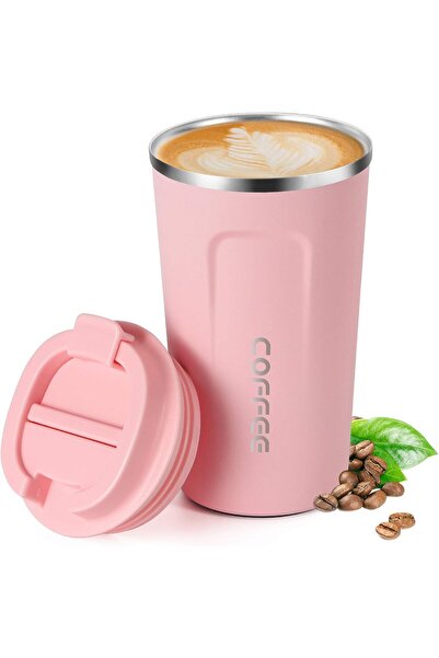 LA' PRECIOUS Vacuum Insulated Stainless Steel Travel Mug, Leakproof 510ml