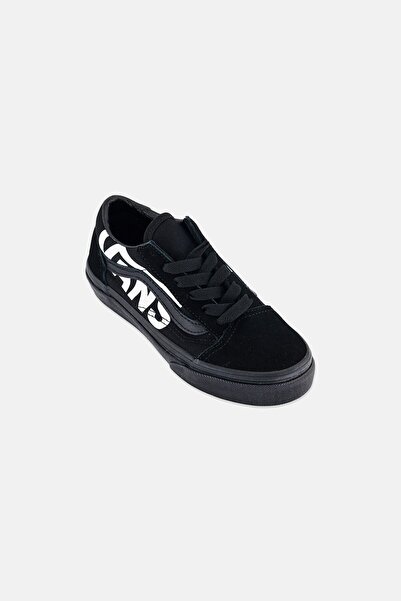 Vans Kids Boy Old Skool Lace Up Skateboarding Shoes, Black