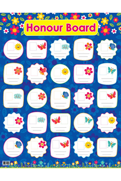 123Publishing House Flowers – Honour Board in English