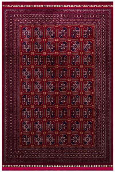 Cool Halı Mihra Kırmızı Etnik Klasik Dokuma Kaydırmaz Anadolu Türkmen Silineb...