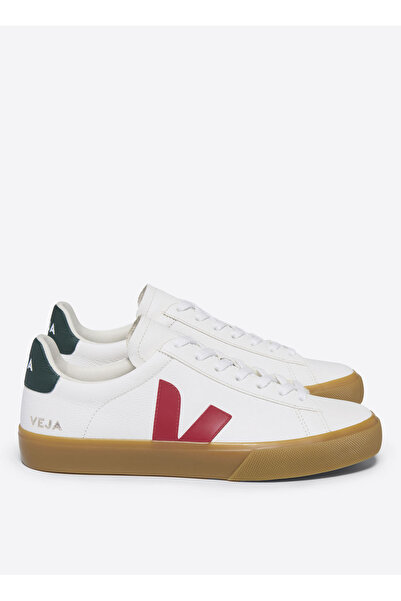 VEJA Beyaz - Kırmızı Erkek Sneaker Campo Chromefree Leather