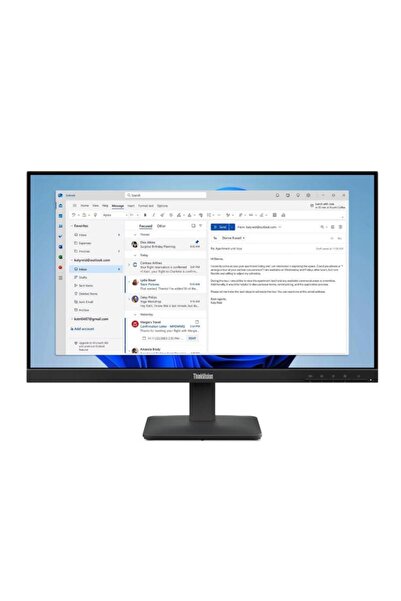 LENOVO Monitor LED IPS ThinkVision S24-4e 23.8" FHD 100Hz 4ms HDMI VGA Negru