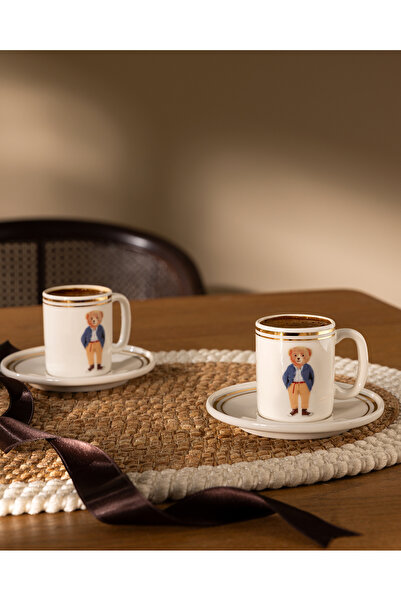 Madame Coco Set de cești de cafea Ethan pentru 2 persoane, 4 piese - Colorate...